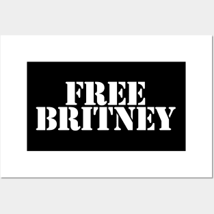 Free Britney Typography White Text Posters and Art